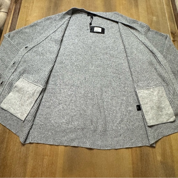 rag & bone Light Gray Ribbed Cardigan - Picture 13 of 14